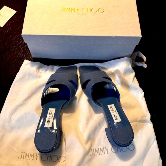 Jimmy Choo Women's Ellison 45 Block Heel Slide Sandal - Picture 3 of 5